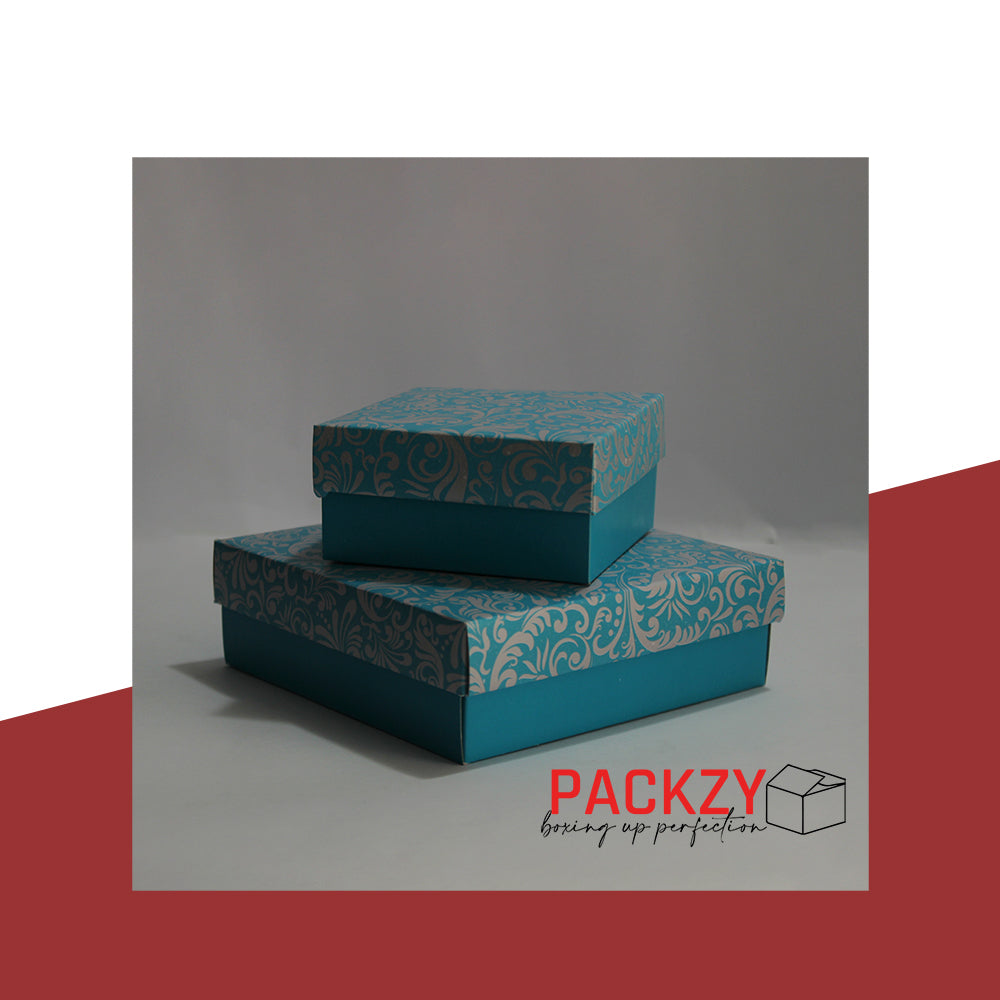 Gift Boxes in Multiple Sizes (4"x4"x2", 6"x6"x2") – Elegant Packaging for Sweets and Treats