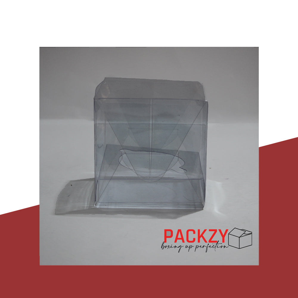 Clear, PVC Plastic Cupcake and Candle Box  – Transparent Packaging for Cupcakes, Candles, and Sweets