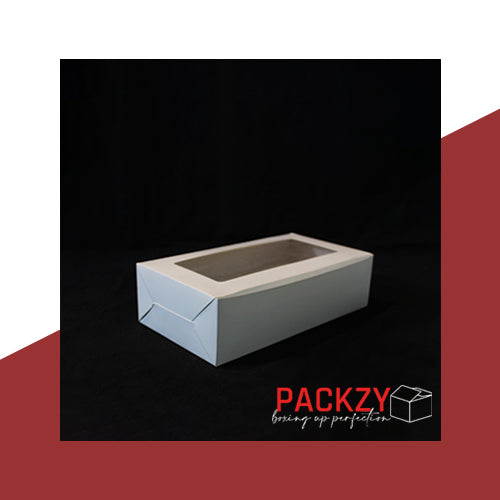 White Bakery Box for Bread & Cakes (8.5x4.5x2.5 inches)