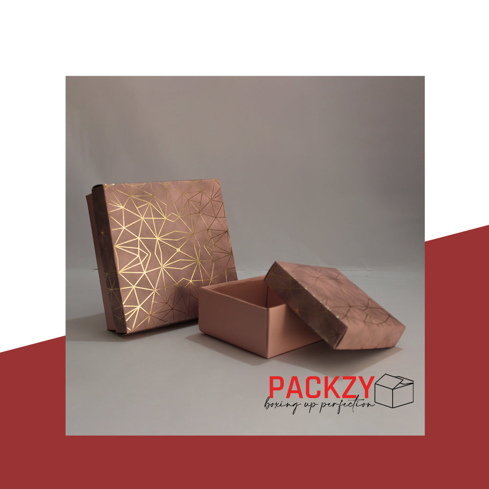 Gift Boxes in Multiple Sizes (4"x4"x2", 6"x6"x2") – Elegant Packaging for Sweets and Treats
