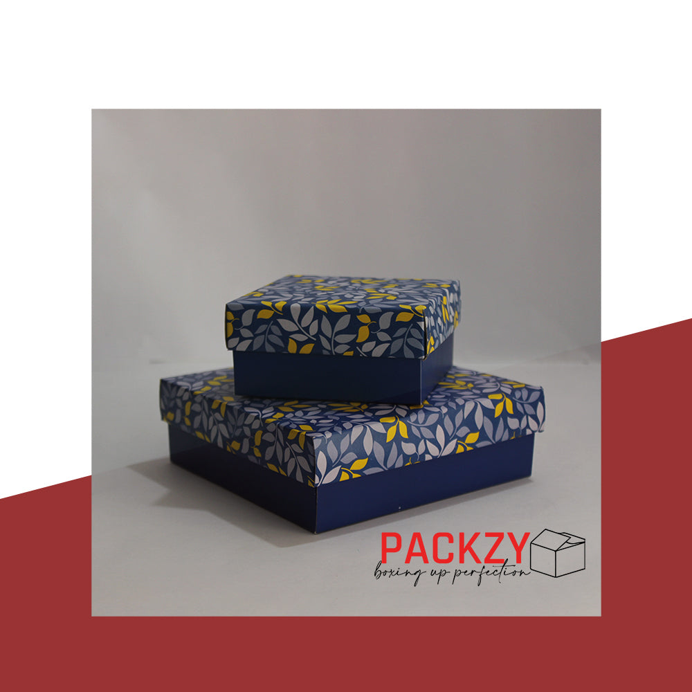 Gift Boxes in Multiple Sizes (4"x4"x2", 6"x6"x2") – Elegant Packaging for Sweets and Treats