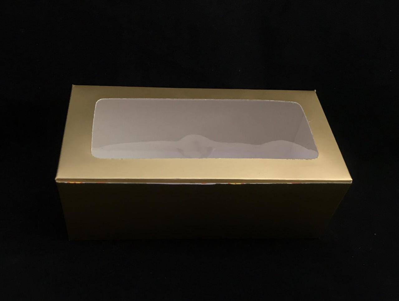 Clear Mini Box for 4 Macarons or Small Brownie Pieces – Elegant Dessert Packaging