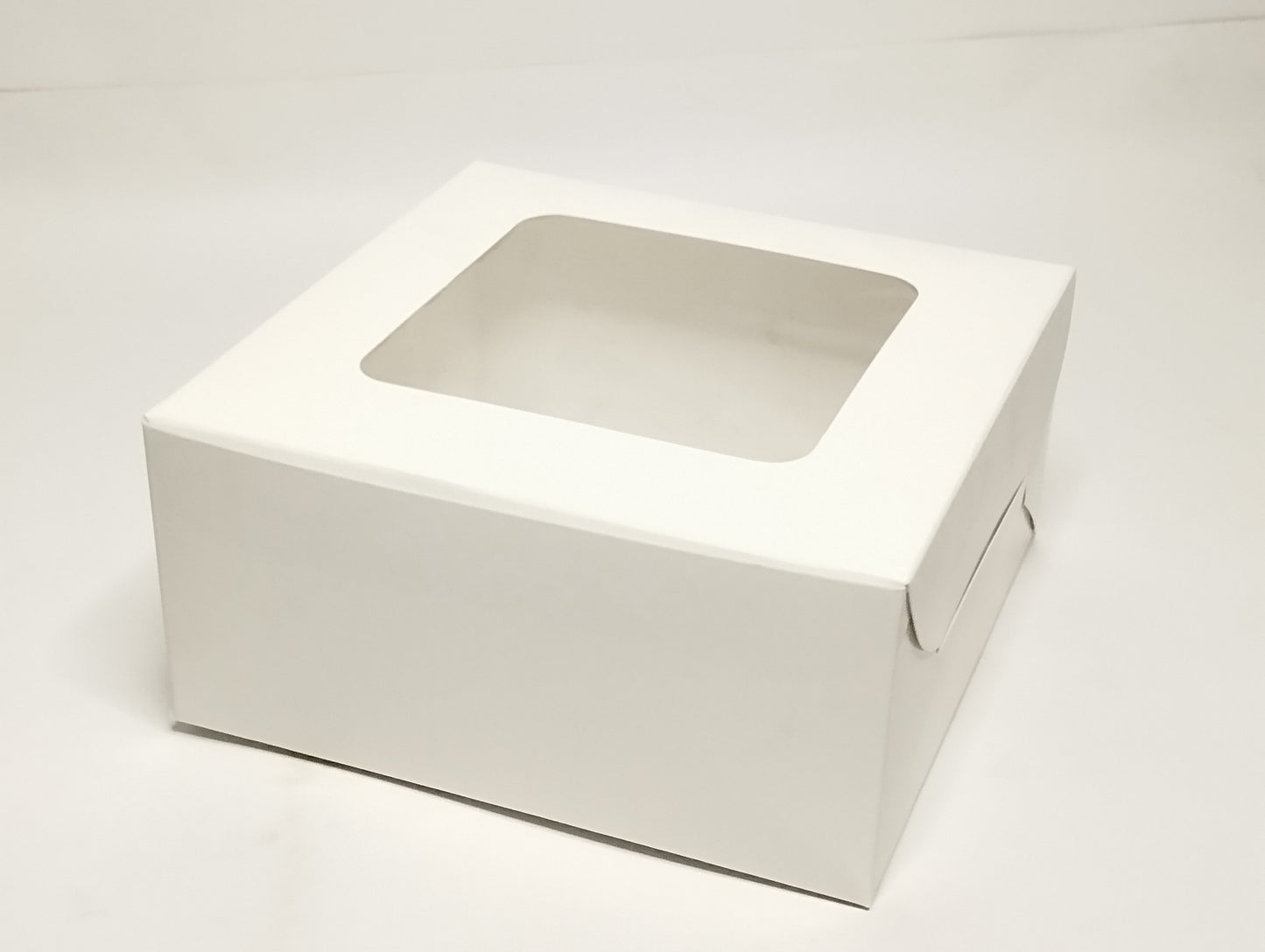 Bakery Box – White, 6x6x3 Inches with Transparent Window
