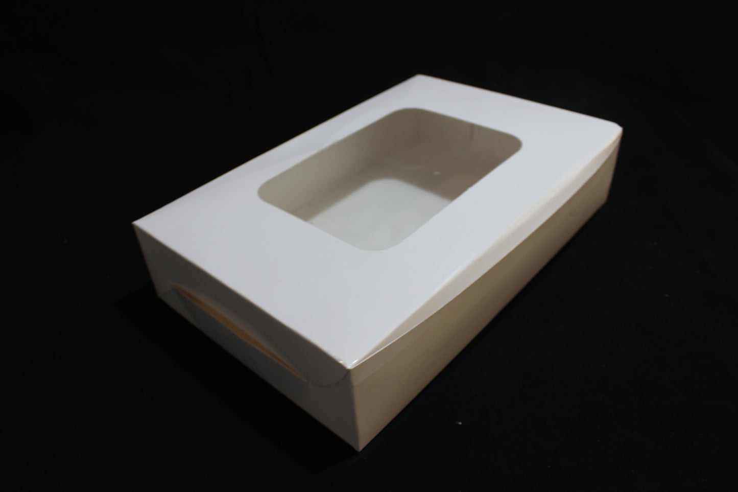 Bakery Box for Donuts & Brownies (7"x11"x2" Inches)