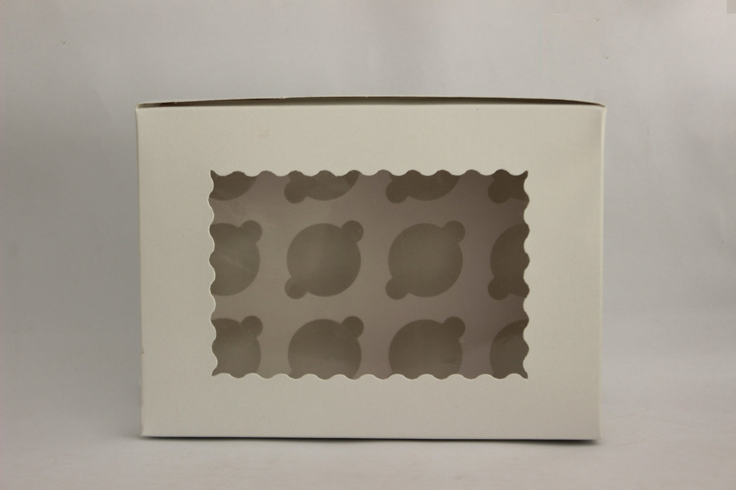Cupcake box, for 12 cupcakes, white, brown,