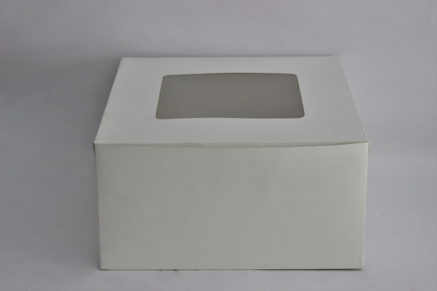 Large White Cake Box – 11.5 x 12.5 x 6 Inches with Transparent Window
