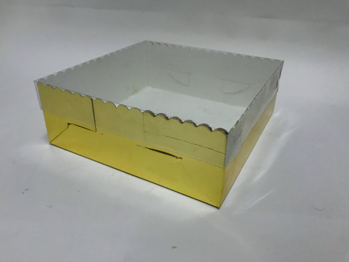 Transparent Box with Clear PVC Lid (10x10x3 inches) – Perfect for Gifts, Sweets, and Brownies