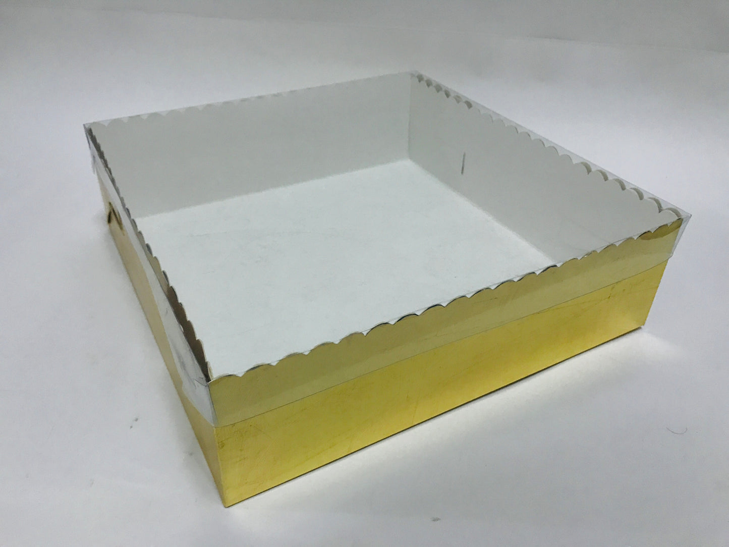 Transparent Box with Clear PVC Lid (10x10x3 inches) – Perfect for Gifts, Sweets, and Brownies