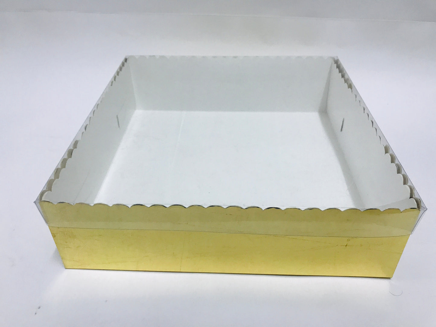 Transparent Box with Clear PVC Lid (10x10x3 inches) – Perfect for Gifts, Sweets, and Brownies
