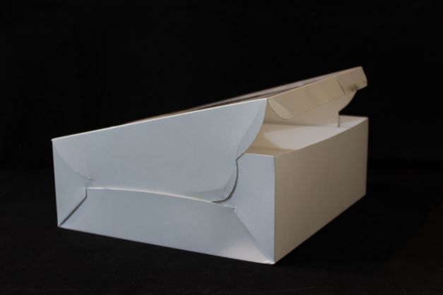 Cake Box – White, 11x11x4 Inches with Transparent Window