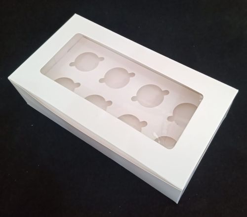 cupcake box, for 8 mini cupcake, white