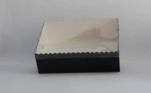 Transparent Box with Clear Top (6"x9"x3") – Premium PVC Packaging for Sweets, Cupcakes, and Gifts