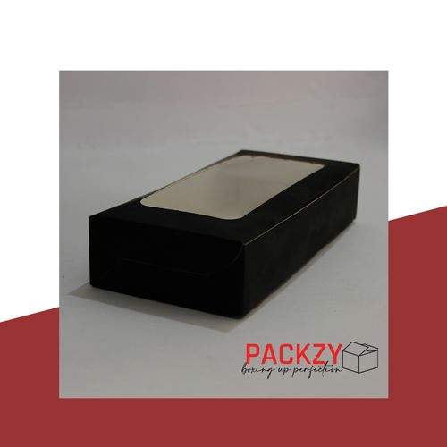 Brownie Box for 2 Brownies (Chocolate Box, White, Black, Golden) – Premium Dessert Packaging