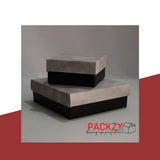 Bakery Gift box for sweets, mithai and chocolates in Printed Black & grey design 8