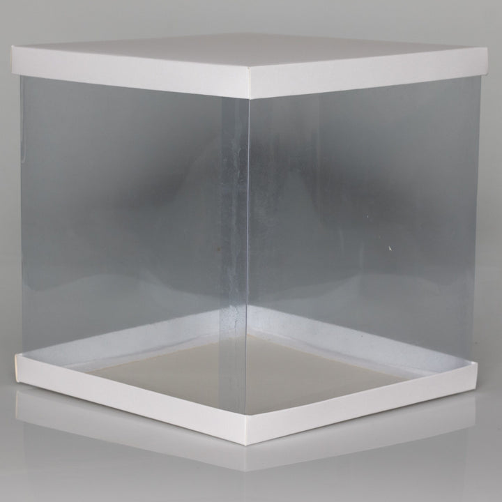 Multicolor Transparent PVC Box for Cakes and Gifts (12"x12"x12") 2