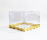 Multicolor Transparent Gift Box for Cakes & Gifts (10"x10"x7") Inches