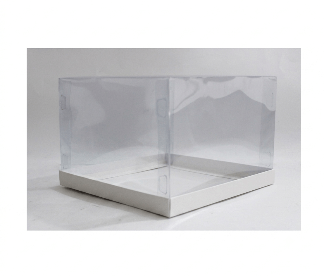 Multicolor Transparent Gift Box for Cakes & Gifts (10"x10"x7") Inches 2