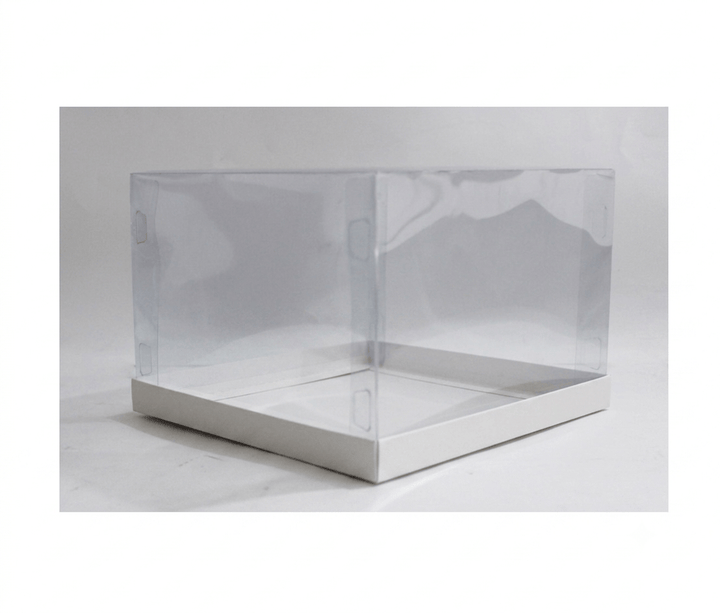 Multicolor Transparent Gift Box for Cakes & Gifts (10"x10"x7") Inches 2