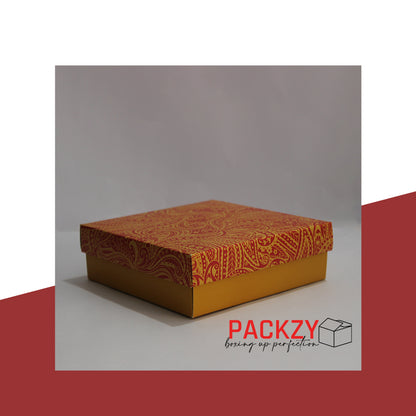 Gift Boxes in Multiple Sizes (4"x4"x2", 6"x6"x2") – Elegant Packaging for Sweets and Treats