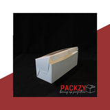 Bakery Box For 3 Cupcakes-White (9x3x3 Inches) 2
