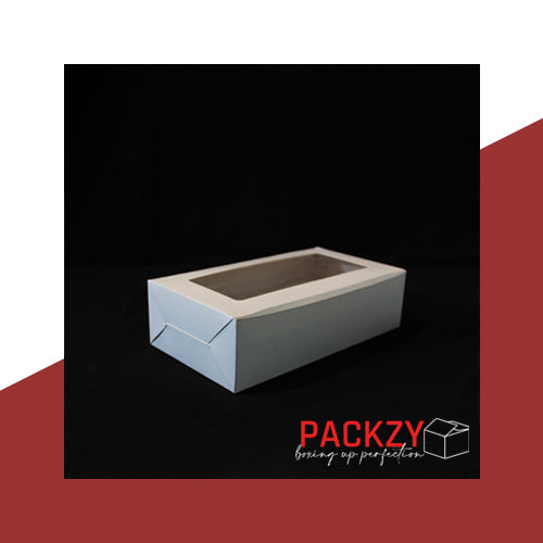 Bakery Box for 8 Mini Cupcakes- (9x5x2.5) -White 2