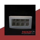 Bakery Box for 8 Mini Cupcakes- (9x5x2.5) -White