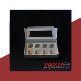 Bakery Box for 8 Mini Cupcakes- (9x5x2.5) -White 3