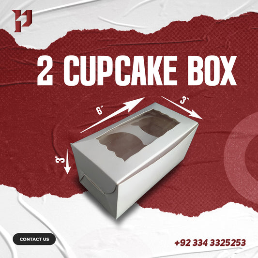 cupcake boxes, for 2 cupcake boxes, white