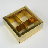 Transparent Pvc Sweet Gift box with 4 Removable Compartments (4" x 4" x 2") 6