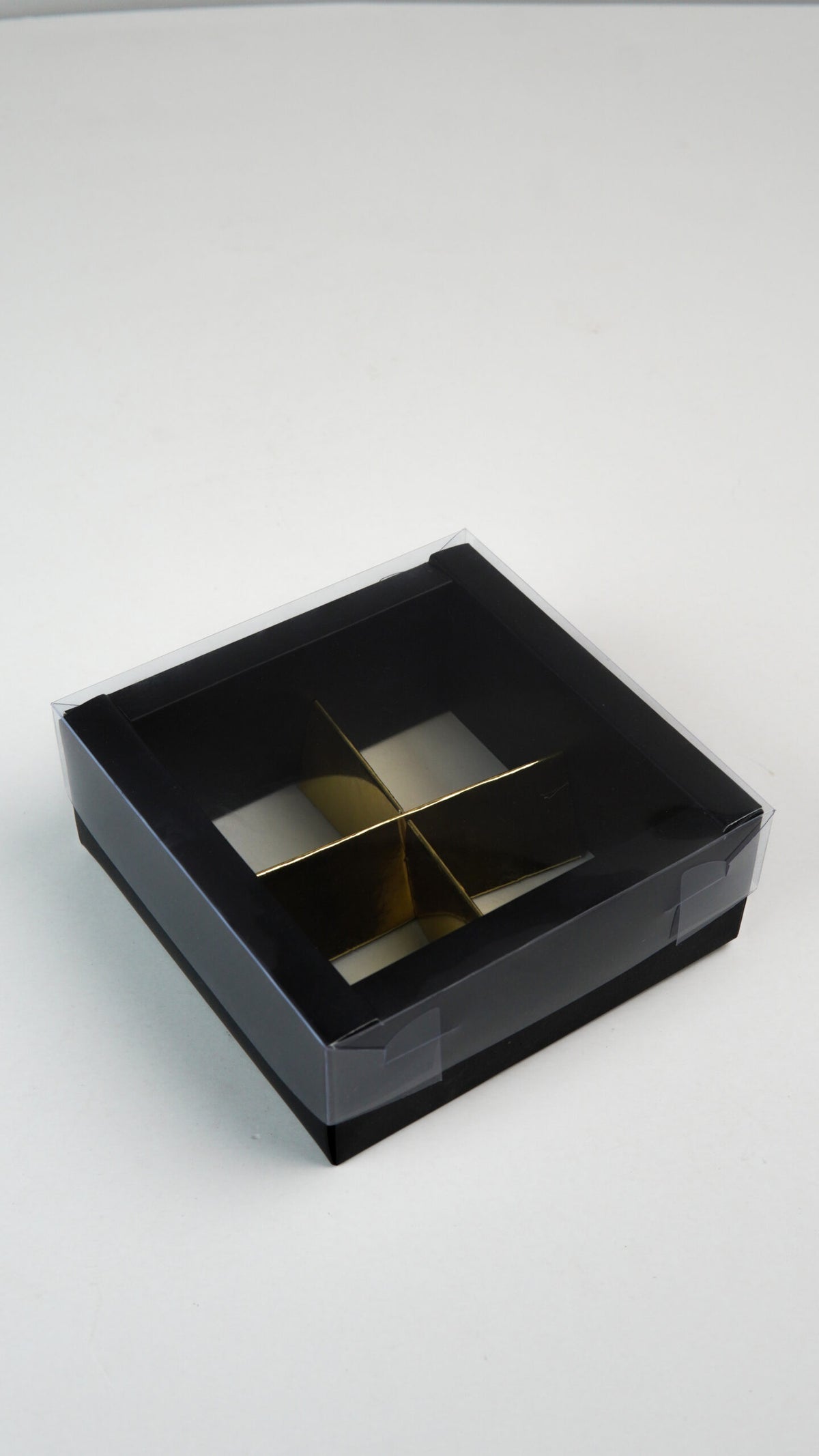 Transparent Pvc Sweet Gift box with 4 Removable Compartments (4" x 4" x 2") 8