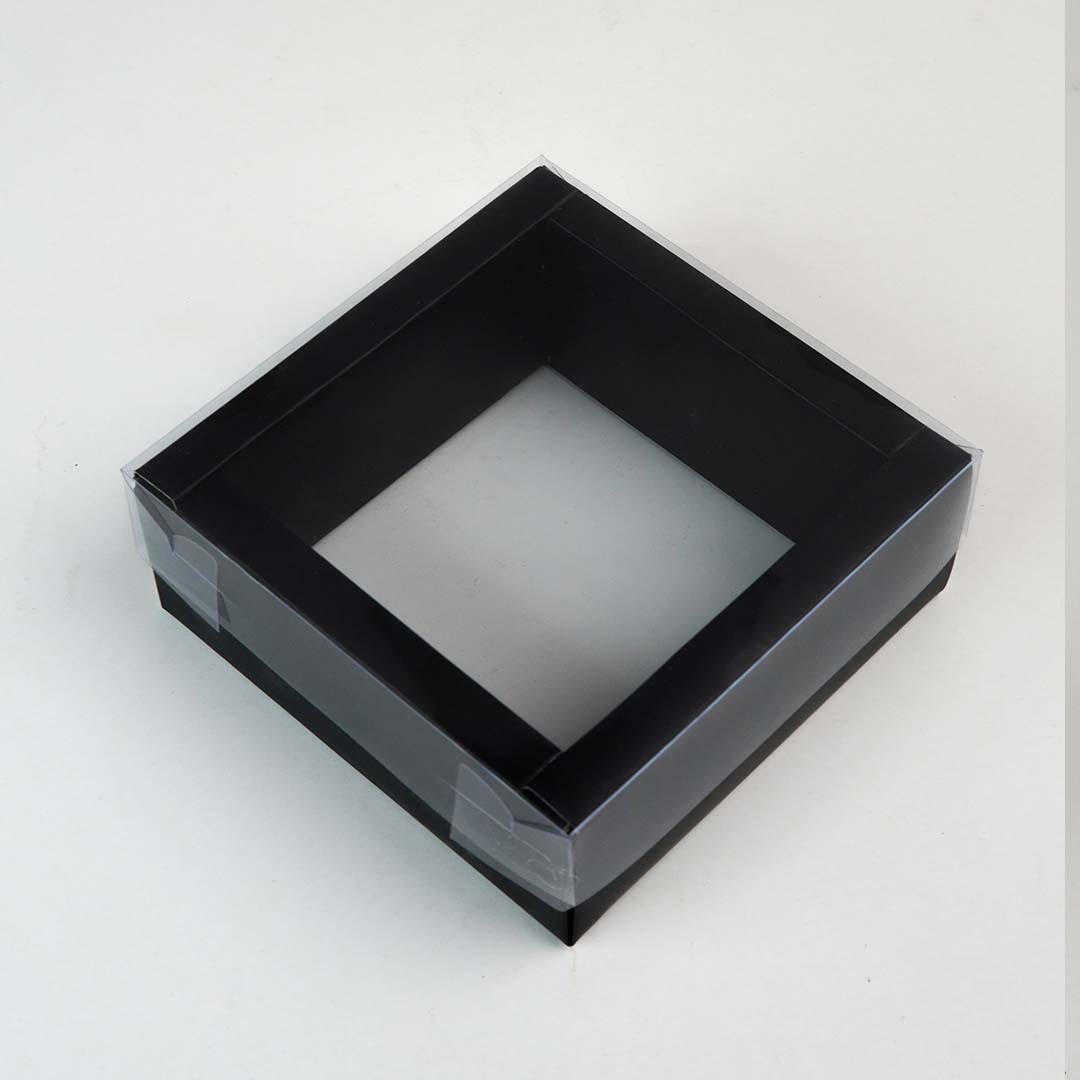 Transparent Pvc Sweet Gift box with 4 Removable Compartments (4" x 4" x 2") 7