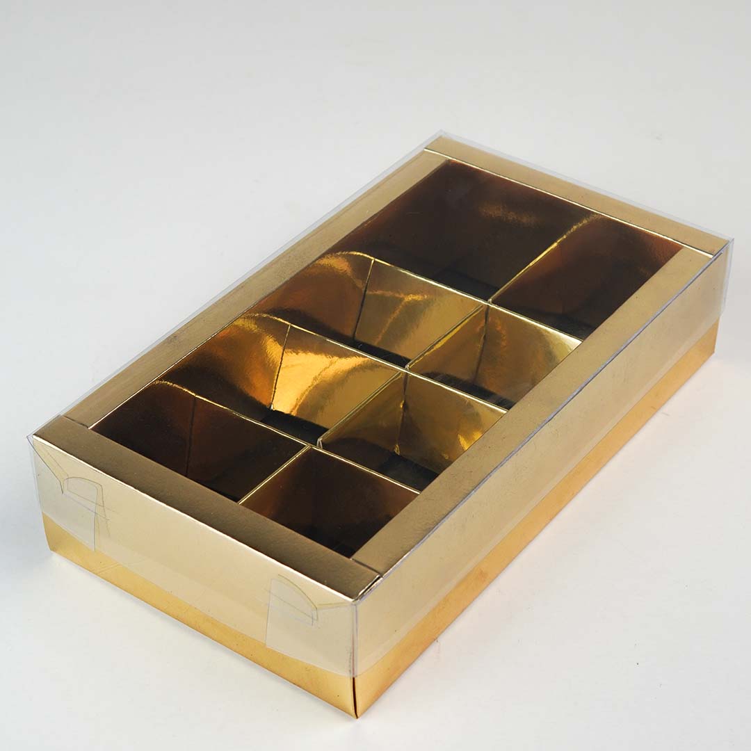 Sweet Gift Box with 8 Removable Compartments (8"x4"x2") 3