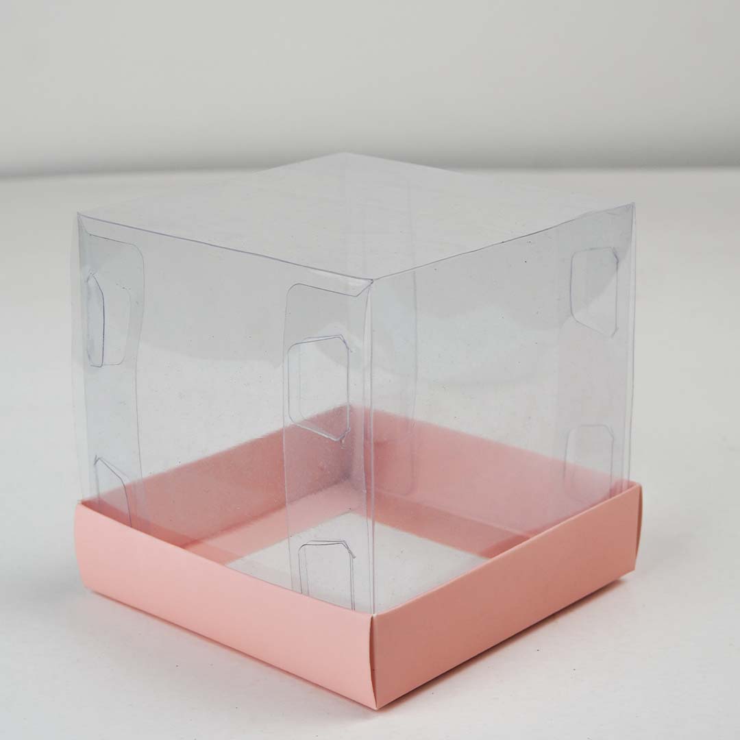 Transparent Gift Box for Cakes, Sweets & Gifts (6"x6"x6") 8