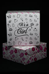 Baby Birth Announcement sweets Gift Box: "It's a Girl" 2