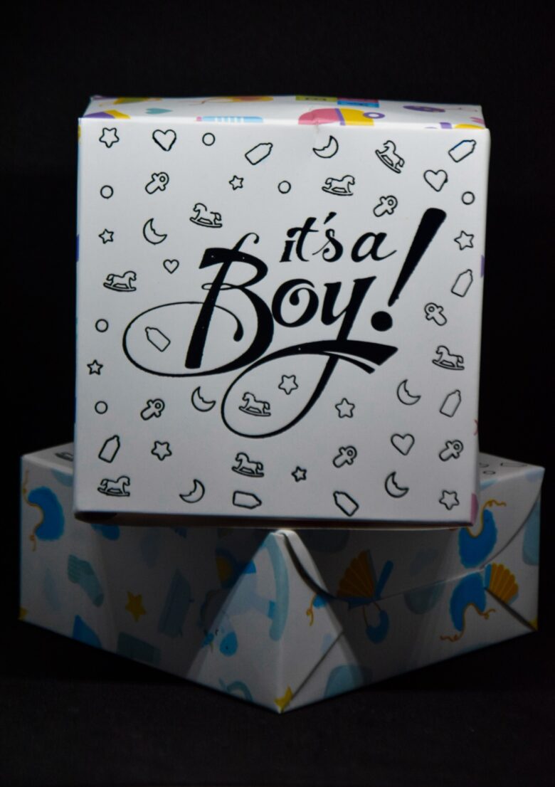 Baby Birth Announcement sweets Gift Box: It's A Boy!! 3