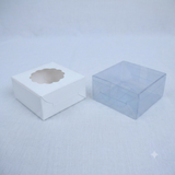 Small Pvc Bakery Gift Box for Brownie Bites, Candles & other small items (3x3x1.5 Inches)