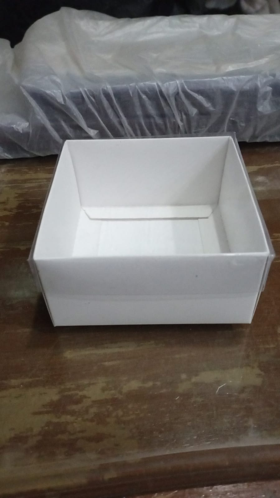 Transparent Box with Clear Top (4x4x2 inches) – Perfect for Candles, Brownies, Gifts – PVC Lid Packaging