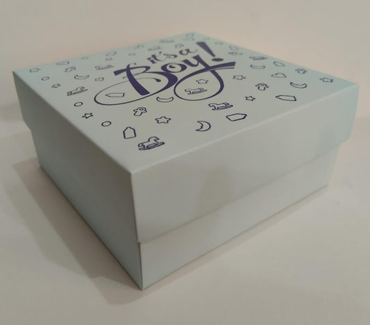 Birth Announcement Gift Box: "It's A Boy" – Custom Baby Box Packaging