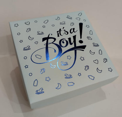 Birth Announcement Gift Box: "It's A Boy" – Custom Baby Box Packaging