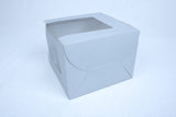White bakery Box for Tall heighted cakes (8"x 8" x 6") 3