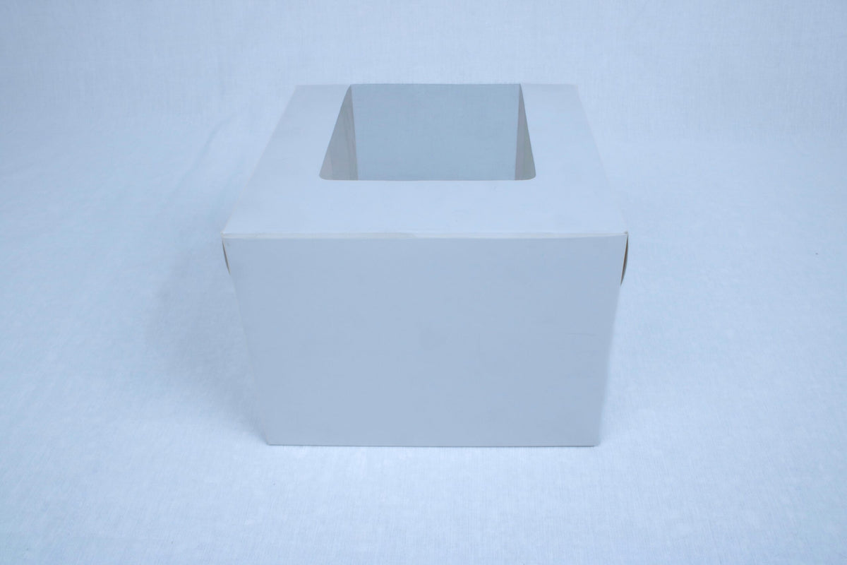 White bakery Box for Tall heighted cakes (8"x 8" x 6") 4