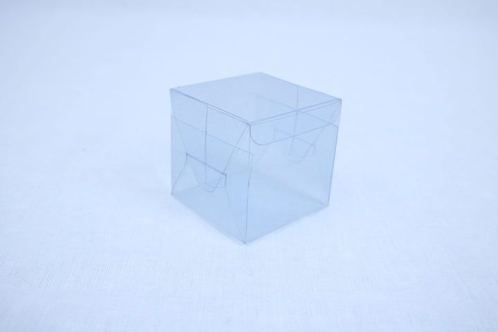 Transparent PVC Gift Box for Candles and small items (3"x3"x3")