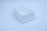 White Gift Box with PVC Clear Lid (5x3x2) for Brownies & Favors 3