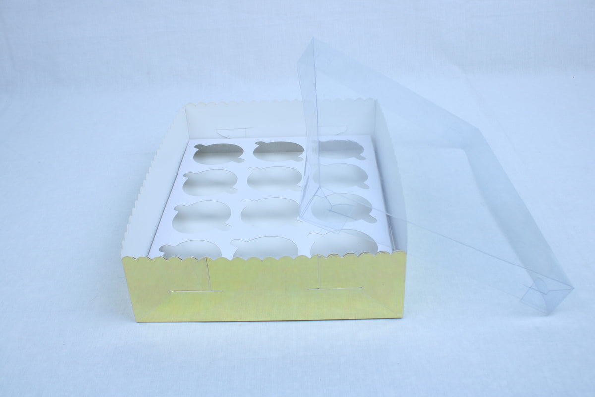 Transparent Gift Box for cupcakes, brownies and dresses (12x9x3 inches) 6