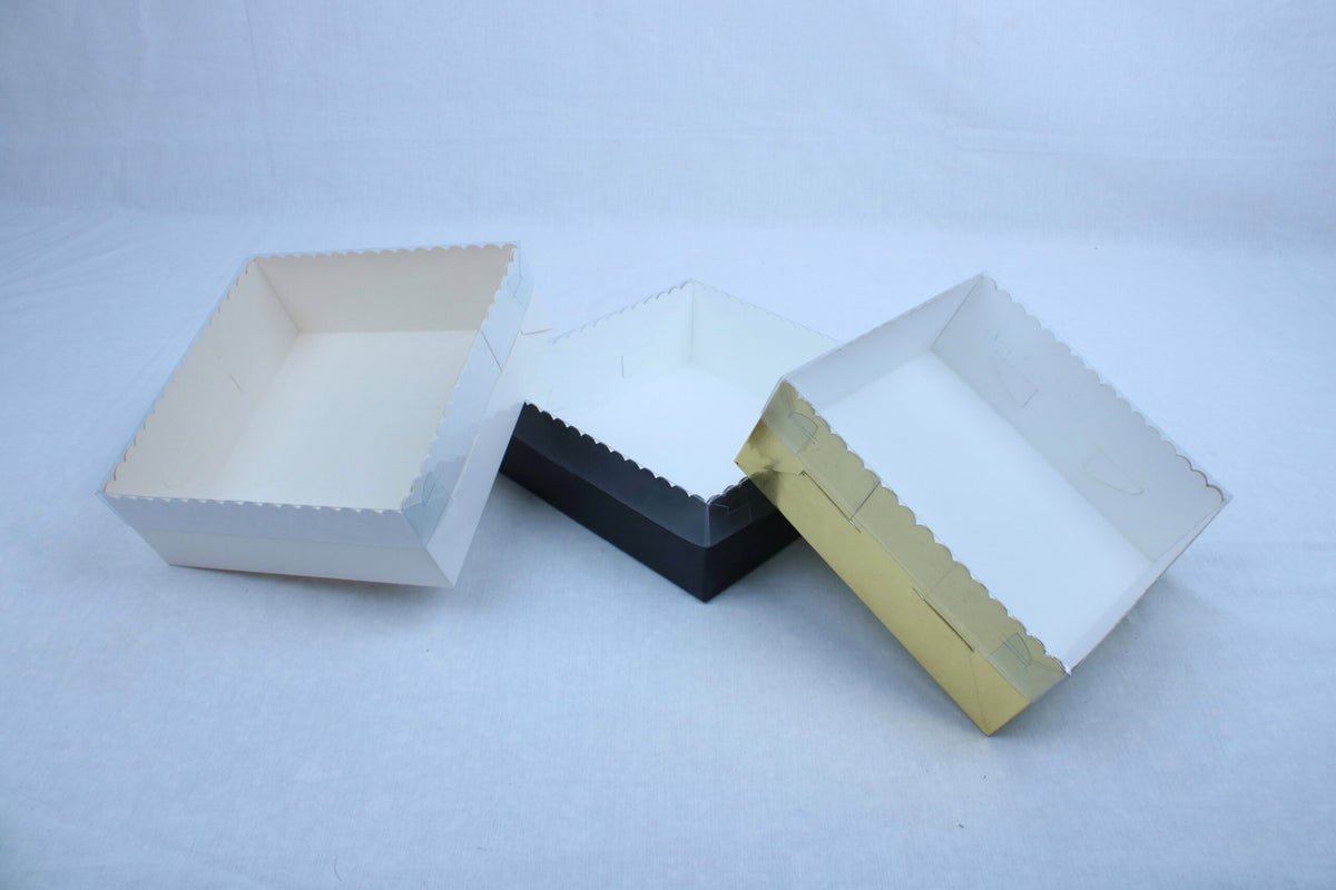 Packzy | Transparent Gift Box - (8x8x3-Inches)
