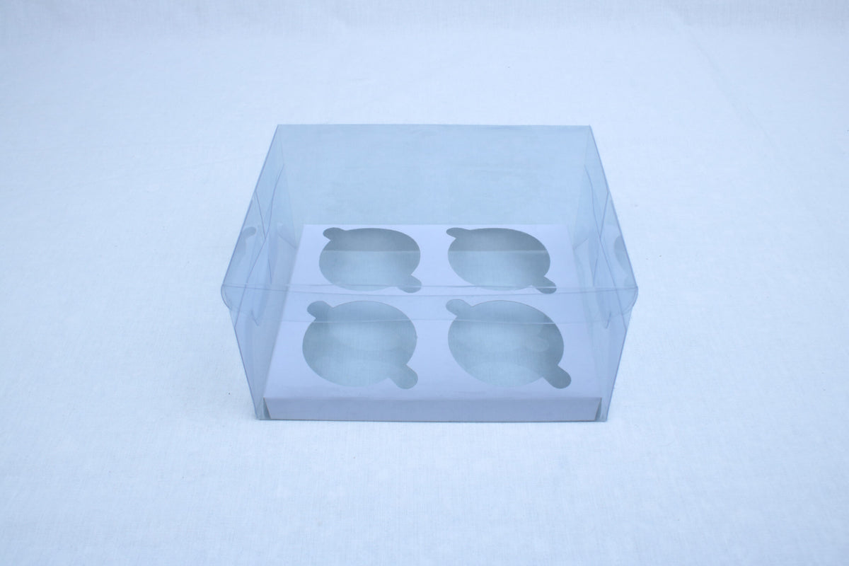 Transparent Cupcake Box for 4 Cupcakes 4