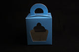Gift Handle Box for One Cupcake (4"x4"x4") 7