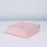 Multicolor Transparent Cover box for gifts and brownies - 6x6x2 inches 8