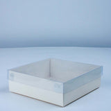 Multicolor Transparent Cover box for gifts and brownies - 6x6x2 inches 9
