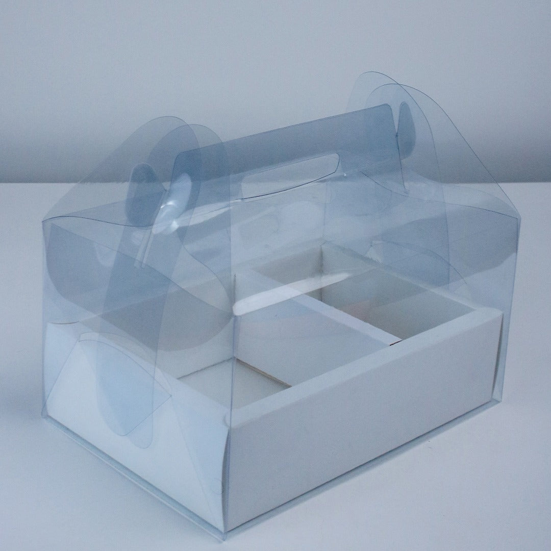 transparent gift handle box 10x6x3 3